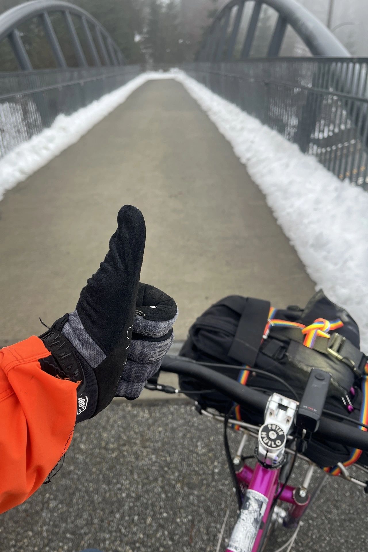 On Commuting Through Two North Vancouvers After Snow